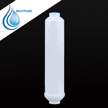 Inline alkaline activated carbon block water filter