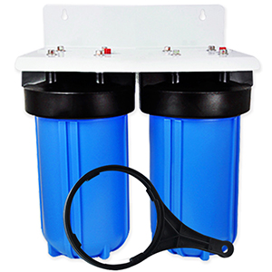 Dual Stage 10inch Neutral Privae Label Big Blue Whole House Water Filter Housing