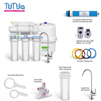 NSF Certified 5 Stage RO Water System With Faucet and Tank