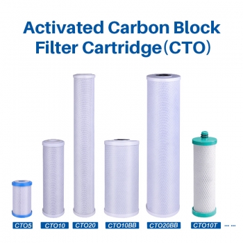 CTO Water Filter, 2.5 x 10 inch CTO Water Filter