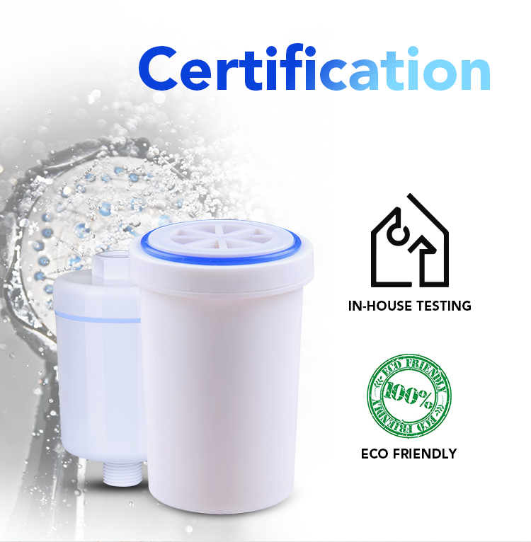 shower filter cartridge by NSF certificated 