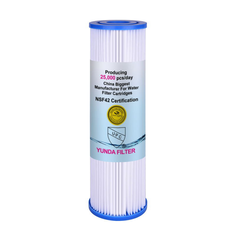 10x2.5 Inch Pre PP Pleated Sediment Water Filter Cartridge