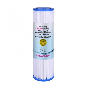 10x2.5 Inch Pre PP Pleated Sediment Water Filter Cartridge