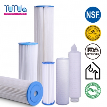 Pleated Water Filter, 10 x 2.5 inch Pleated Water Filter