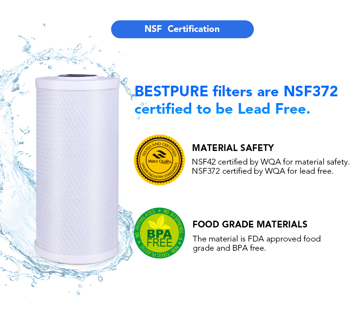 whole house carbon block water filter cartridge