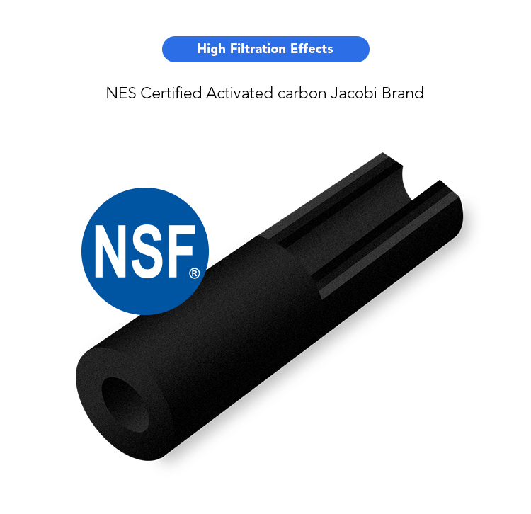 activated carbon block water filter cartridge