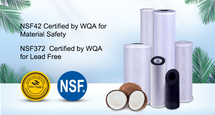 activated carbon block water filter cartridge