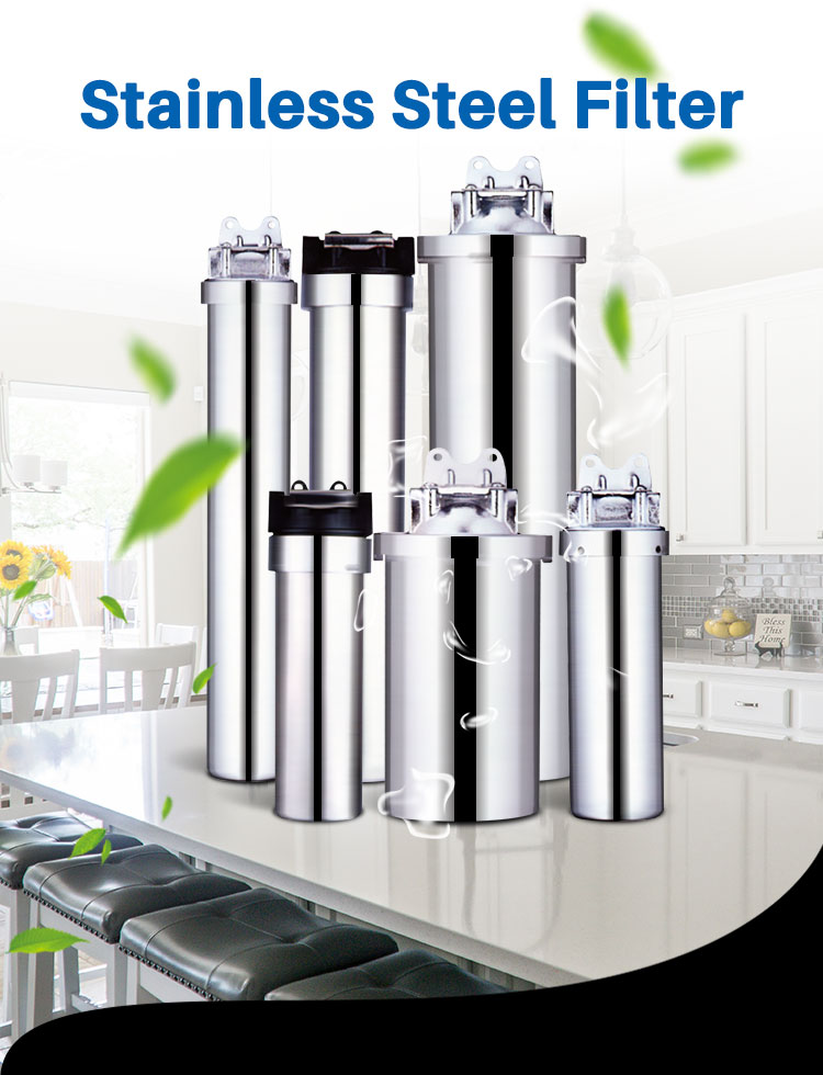 stainless steel water filter housing