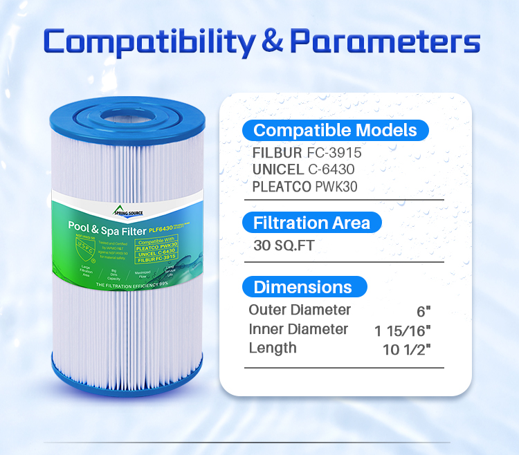 filbur spa filter cartridge