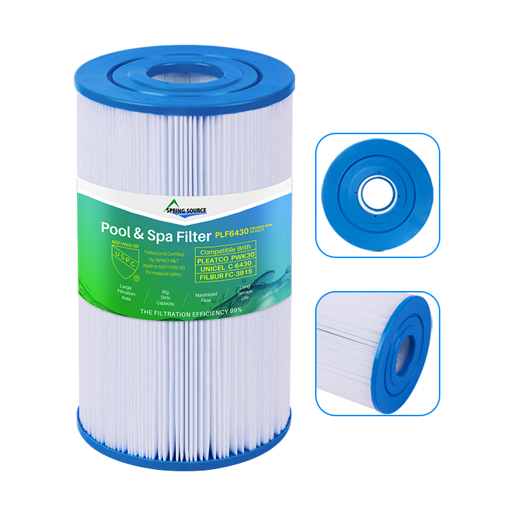 Bulk Pleatco PWK30 Spa Water Filter Replacements certified against NSF/ANSI 50