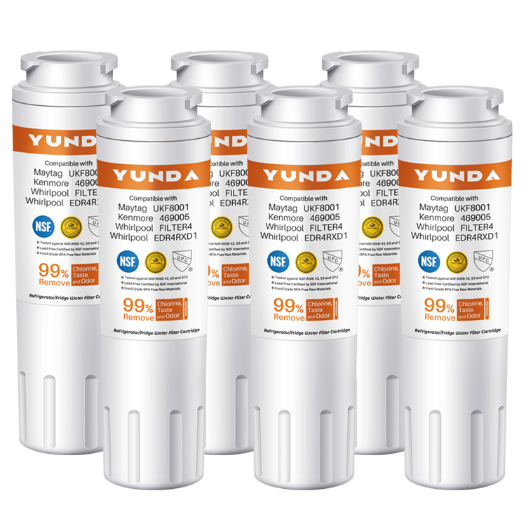 6-Pack Ice Water | Fridge Filters fits UKF8001, 46-9005, FILTER 4, EDR4RXD1