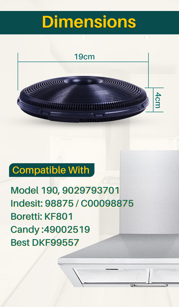 cooker hood carbon filter