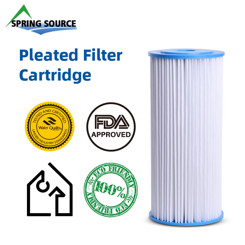 Big Blue Pleated Water Filter Cartridge fits Whole House, Well Water System