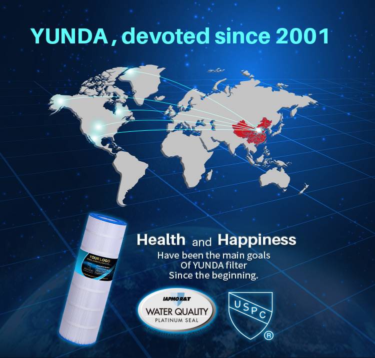 yunda filter manufactures and supplies IAPMO qualified pool filter replacement