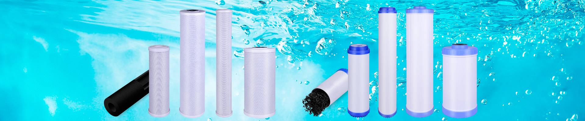 carbon block filter and granular activated carbon filter