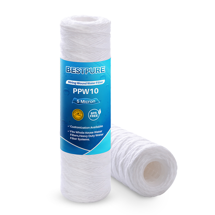 String Wound Water Filter Cartridges for Home Water Filtration System