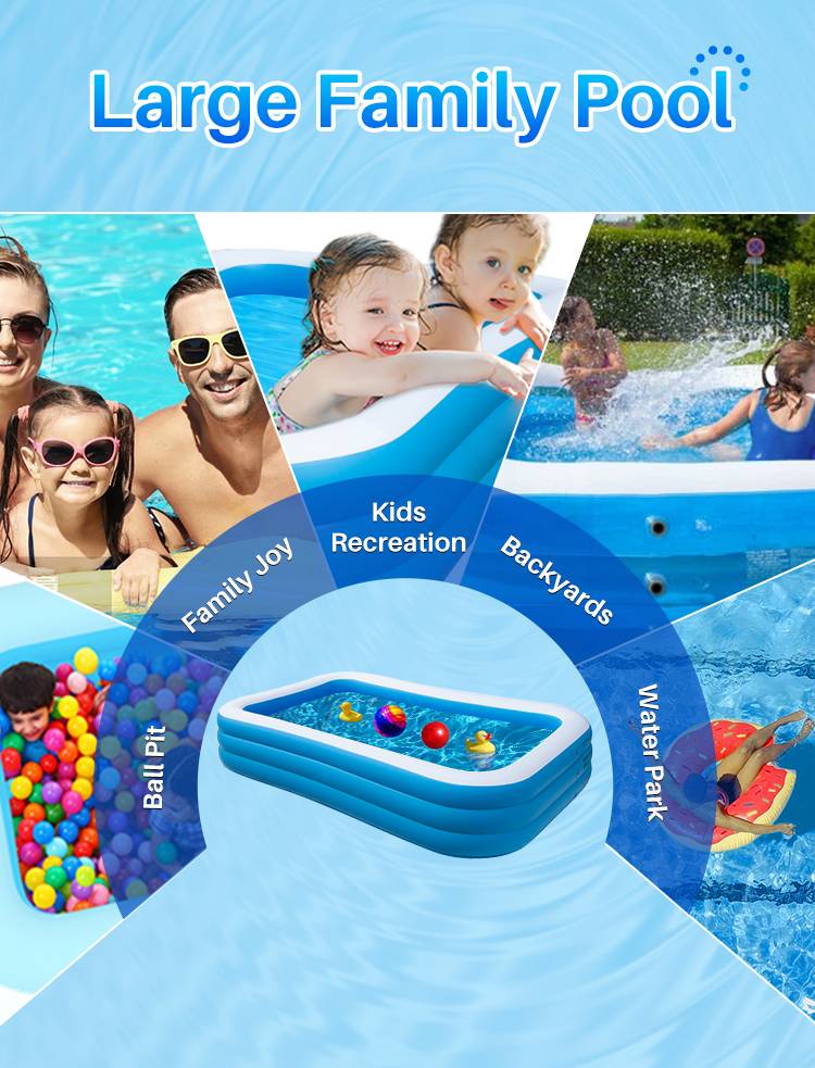 blow up rectangular kiddie pool