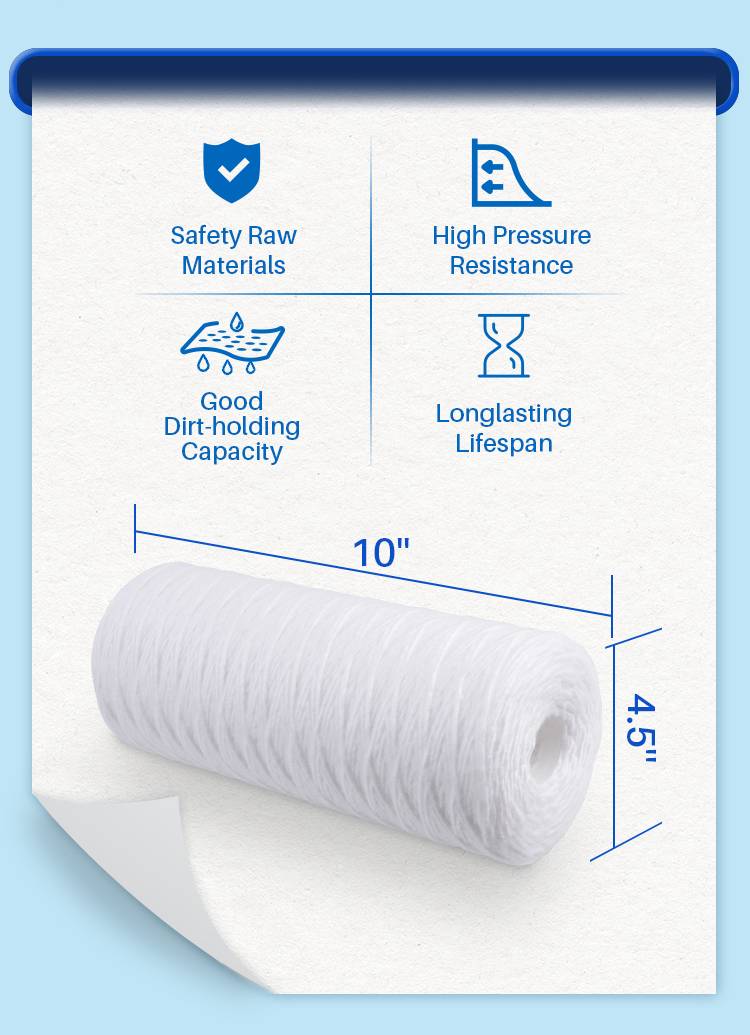 5 micron string wound sediment filter