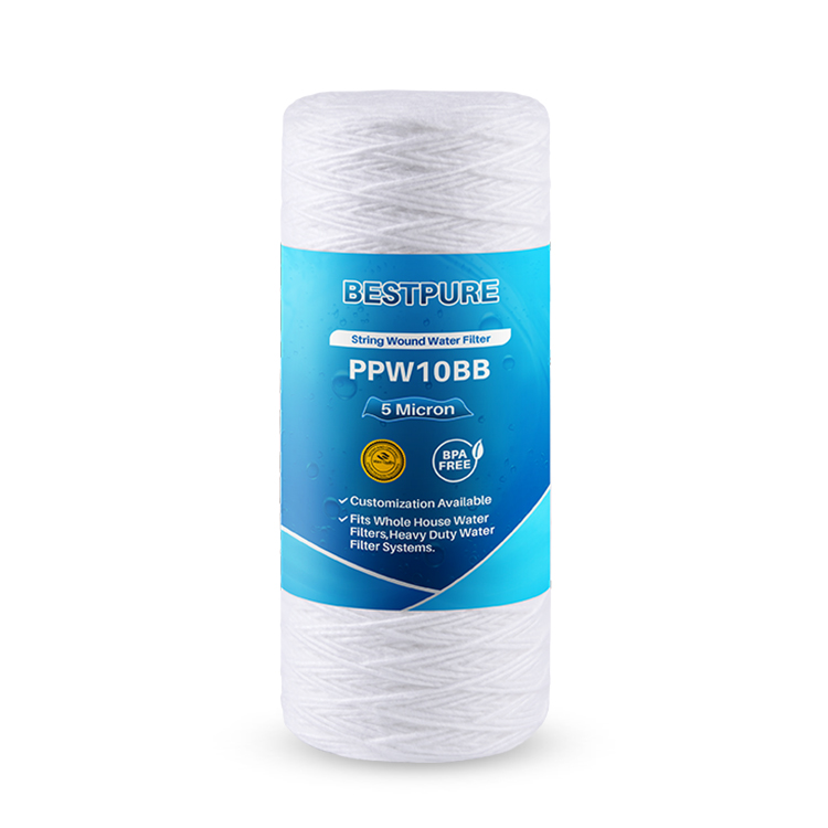 10 inch Big Blue String Wound Sediment Water Filter Cartridge OEM Manufacturing