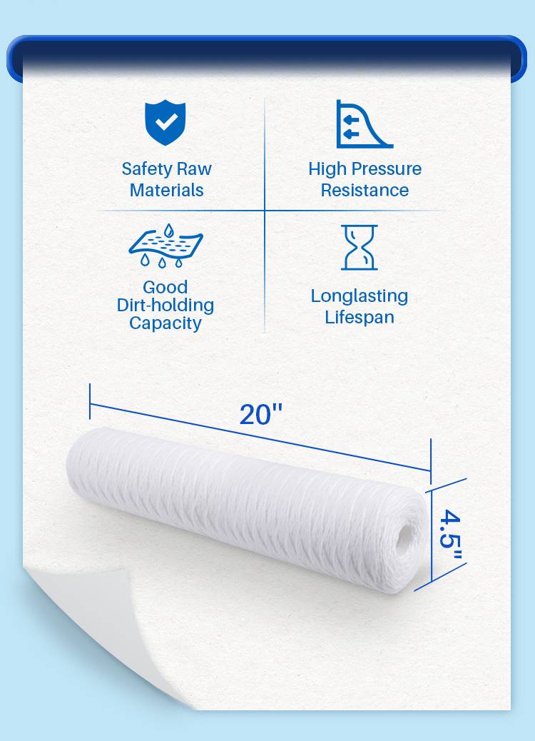 string wound polypropylene filter cartridge