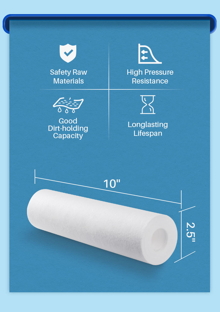 5 micron pp water filter cartridge