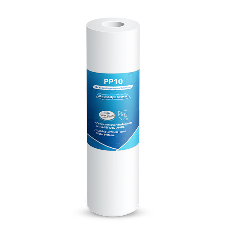 10x2.5 PP Polypropylene Spun Sediment Water Filter Cartridges Manufacturing