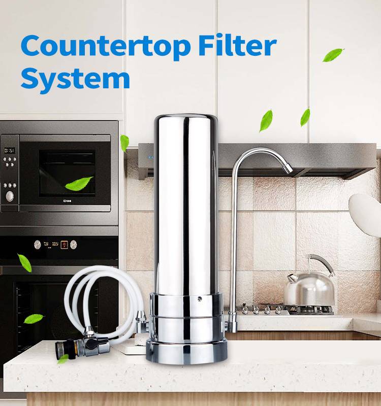 stainless steel countertop water filter