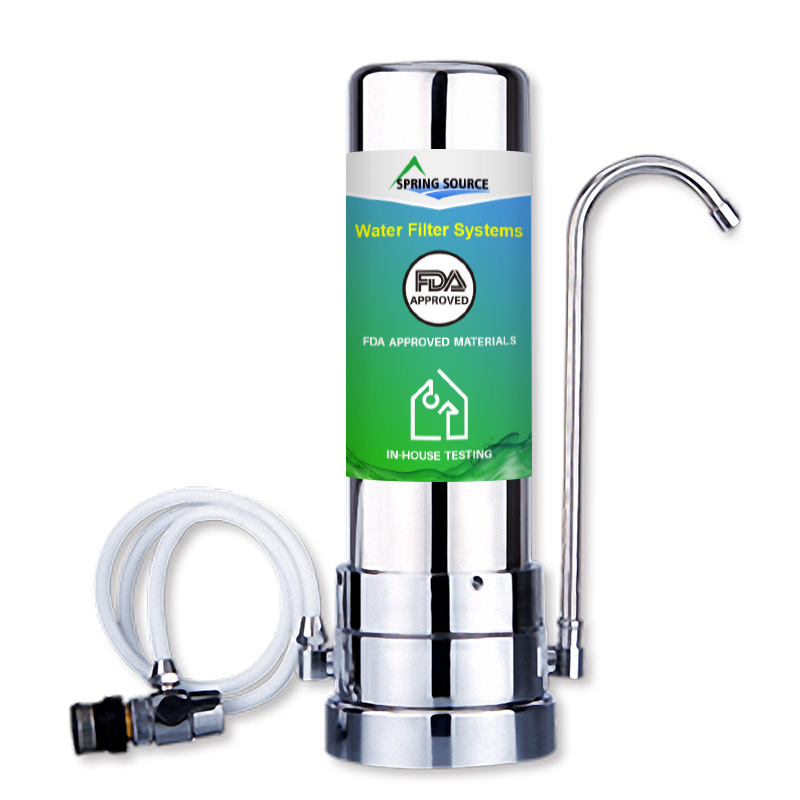10 inch Stainless Steel Countertop Water Filter Filtration System for Wholesale