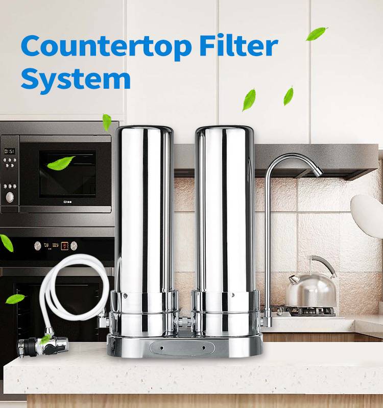 stainless steel counter top water filter