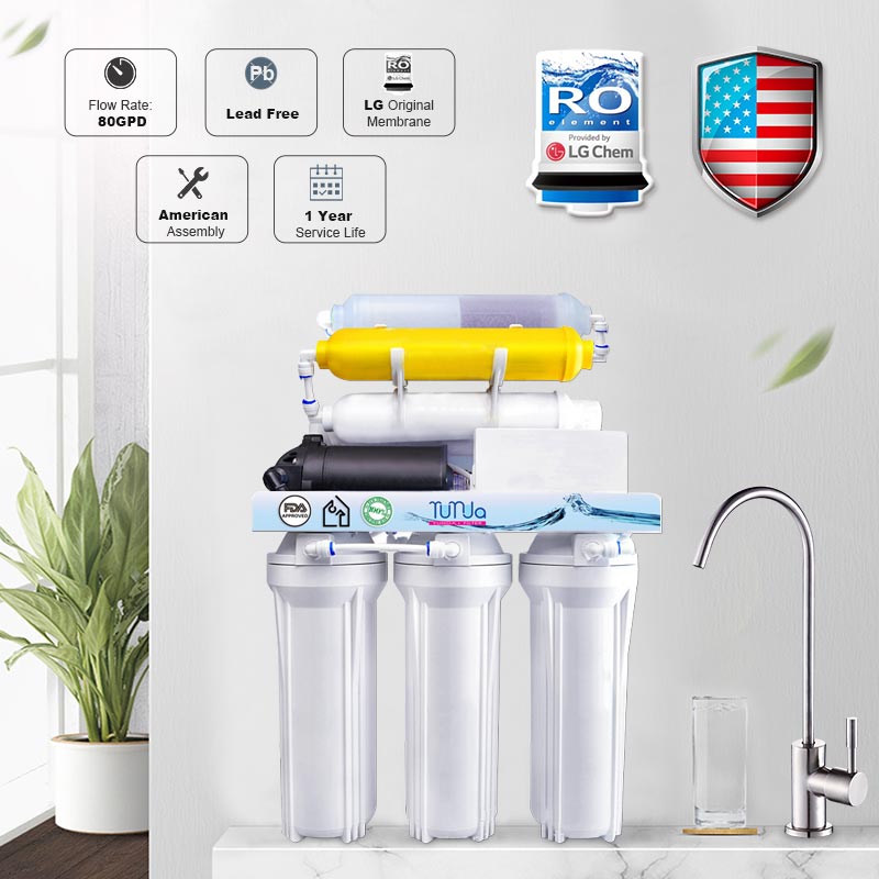 75 gpd reverse osmosis water filter system
