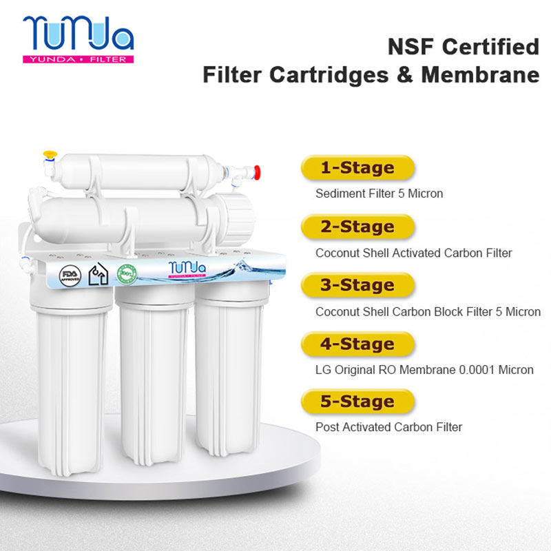 5 stage reverse osmosis water filter system