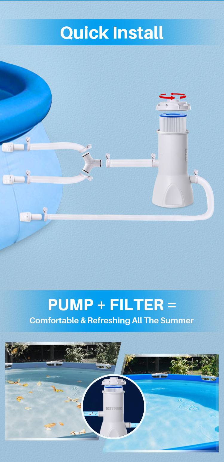 application and function of home kiddie pool filter pump