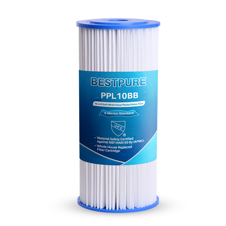 10x4.5 inch Whole House Big Blue Pleated Water Filter Cartridge Built-to-Order