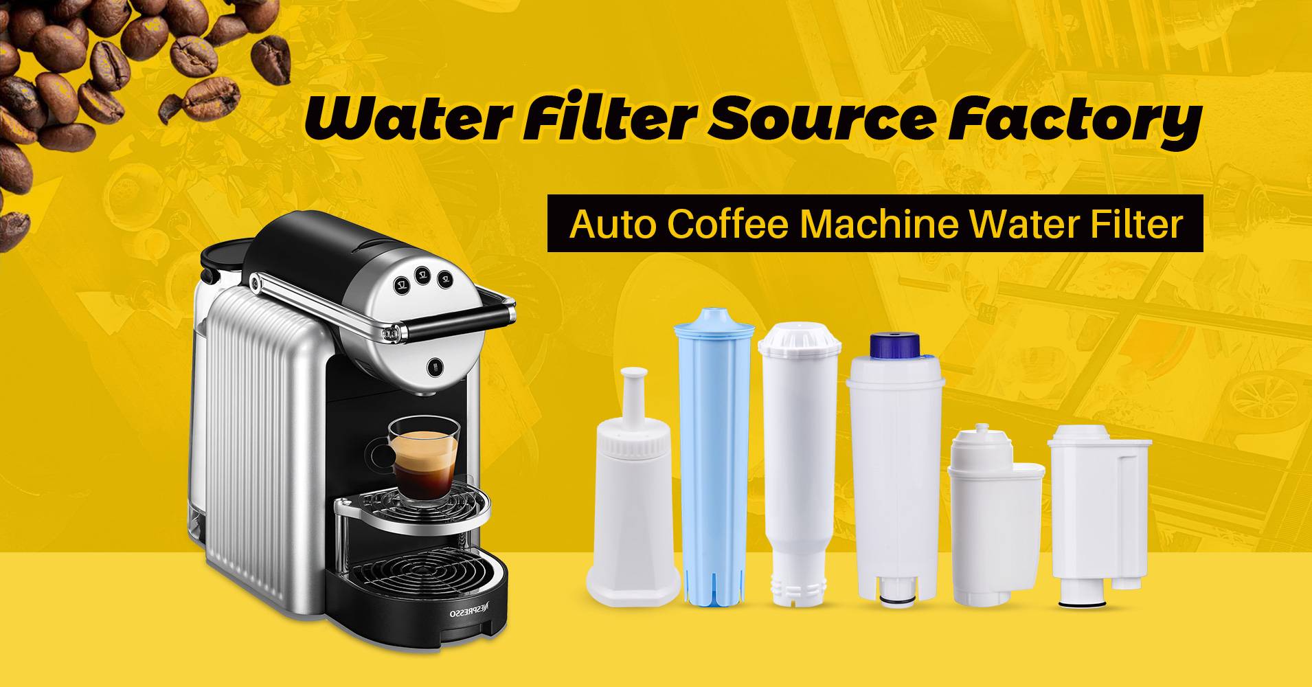 auto coffee machine water filter replacments