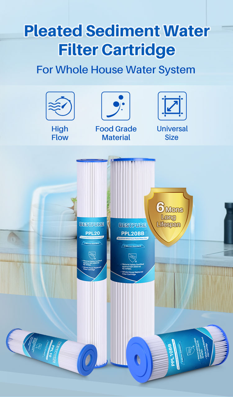 5 micron pleated sediment filter