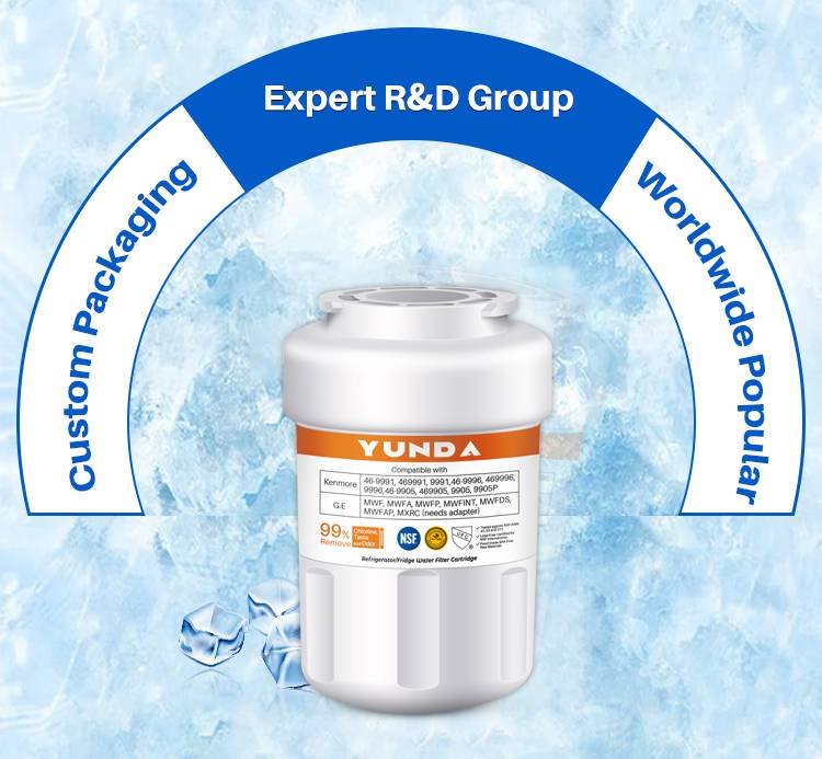 showing of yunda filter customized smart water filtration mwf cartridge