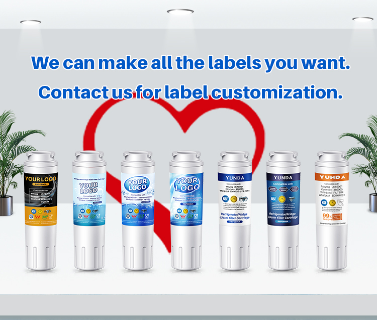 refrigerator water filter replacements with private label and custom logo