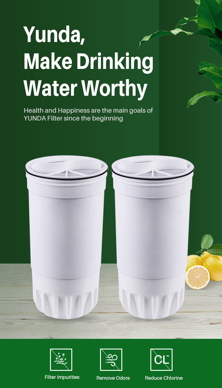 showing of yunda filter zero water replacement filter zr 001