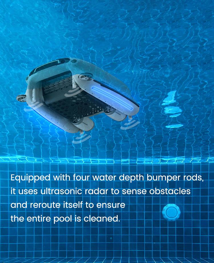 Robotic Automatic Pool Skimmer Cleaner Cleaning 