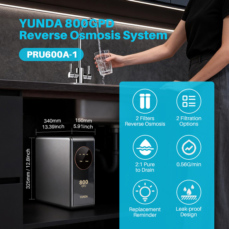 PRU600A-1 800GPD Tankless RO System